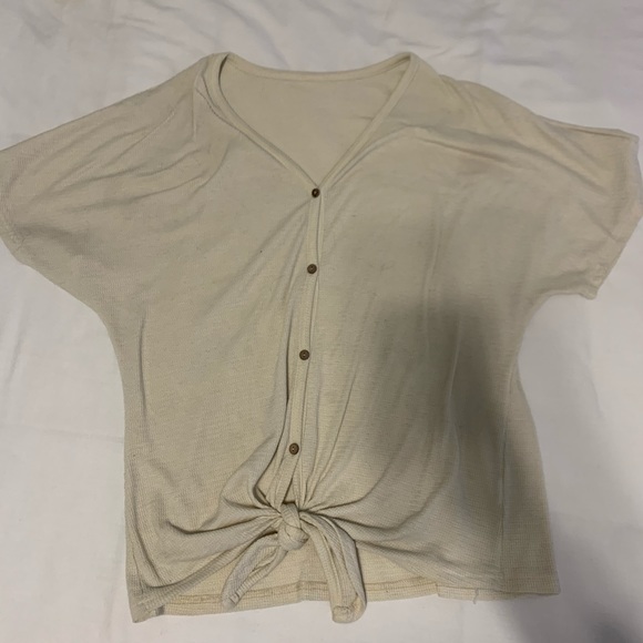 Button up tie top - Picture 1 of 2